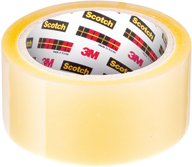 3M OPP 투명 박스 테이프 PK65 40m 포장용 포장 택배 고무 재질 접착제 테이프, 06_132D 투명