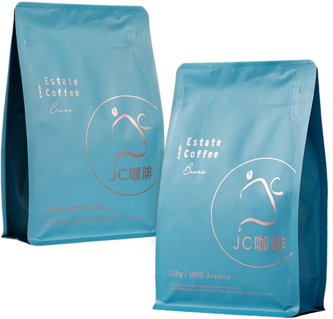 JC 咖啡 100% 阿拉比卡 莊園咖啡豆, 230g, 2個, 全豆咖啡-中焙