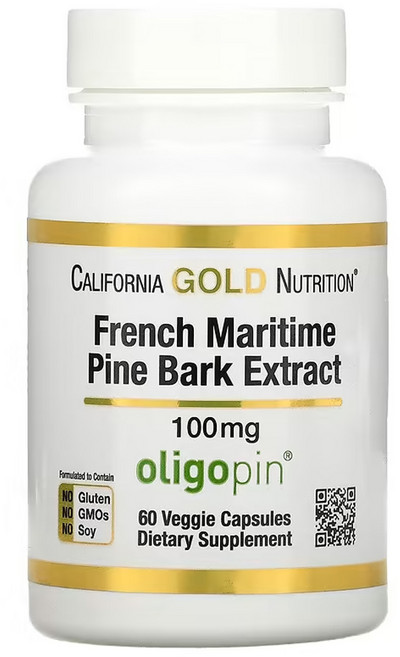 CGN 소나무껍질추출물 올리고핀 100mg 60베지캡슐 약들약 고약사 [품 질 보 증], 60정, 1개