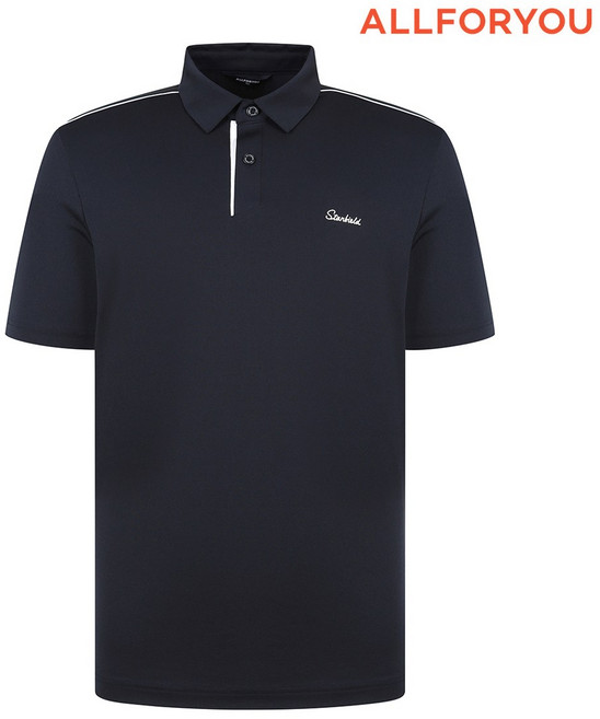 [올포유] 남성 스타필드 어깨 파이핑 포인트 카라 반팔 티셔츠 AMTYO4181-915