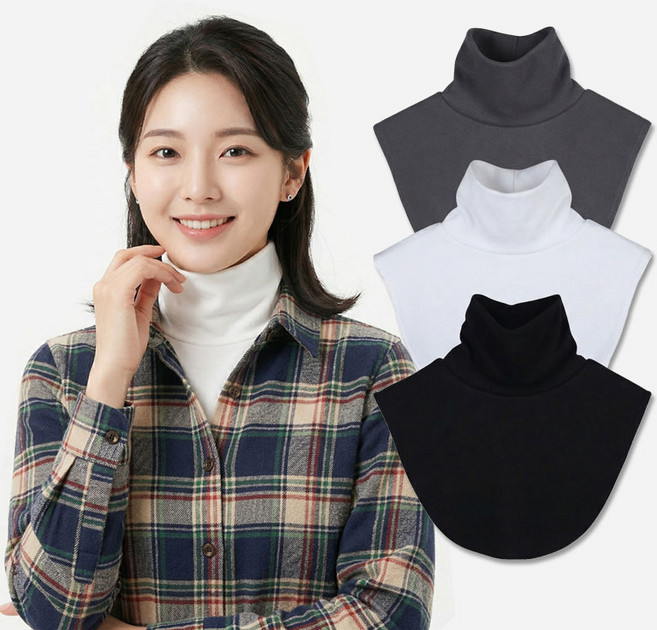 제로앤나인 기모 페이크 목폴라 남녀고용 공갈 목티 3p