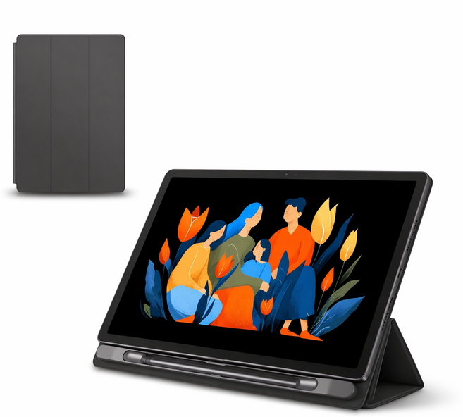 레노버 샤오신 패드 12.1 전용 태블릿 케이스 보호커버 공식케이스, 1개, 그레이