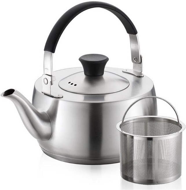 퀸센스 모션 차망 304 주전자 인덕션 IH, 스테인레스, 1L