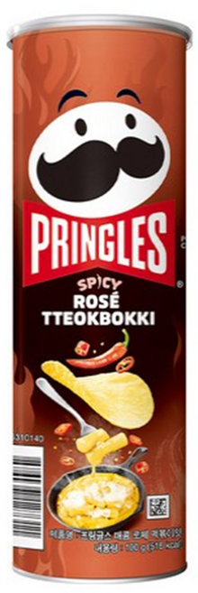 프링글스 매콤로제 떡볶이맛, 100g, 18개