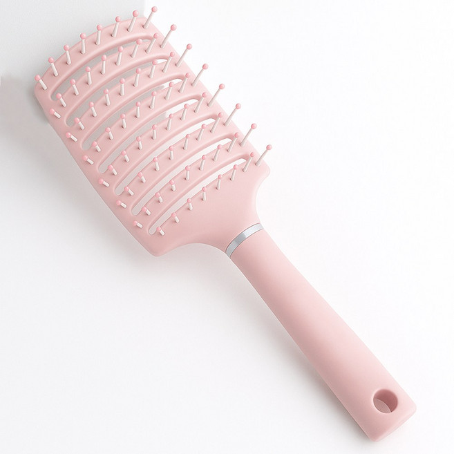 제로리빙 볼륨 빗 간편 패들 브러쉬 헤어 브러시, 1개, 핑크