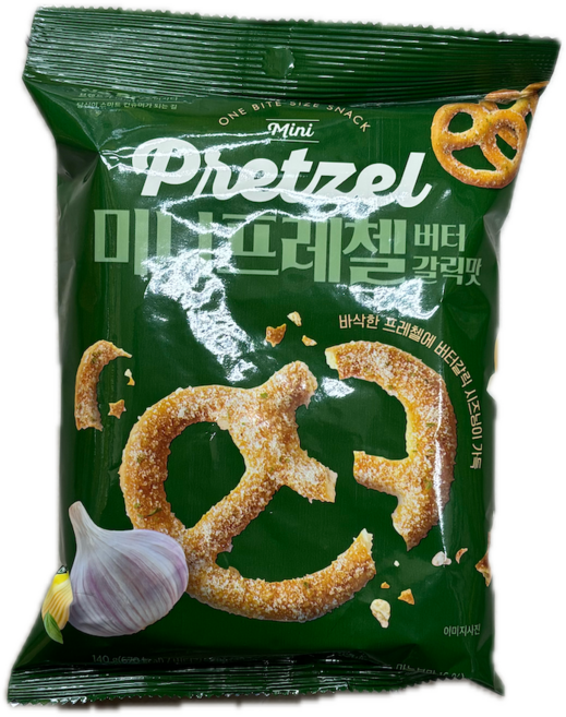 미니 프레첼 버터 갈릭맛, 1개, 140g