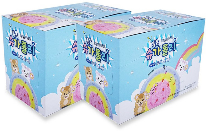 NEW 톡톡 슈가롤리 솜사탕 10g X 10개입 2박스, 20개