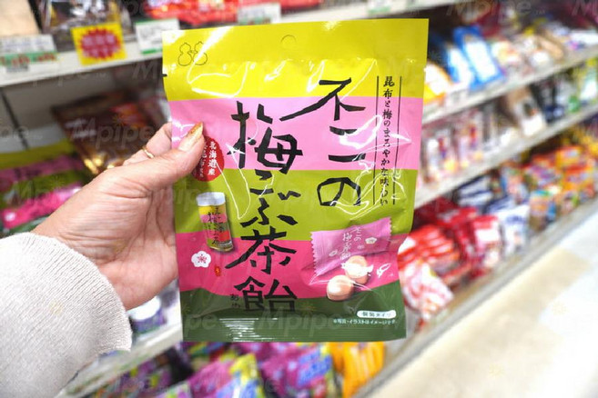 일본 후지식품 매실 다시마 사탕 캔디 57g, 1개