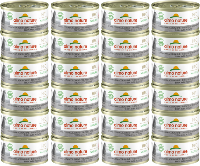 알모네이쳐 고양이주식캔 습식사료, 24개, 참치 뱅어