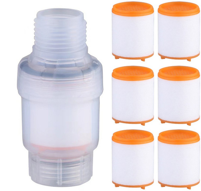 3S리빙 다용도 수도꼭지 녹물제거 정수 필터 세트, 투명, 1개