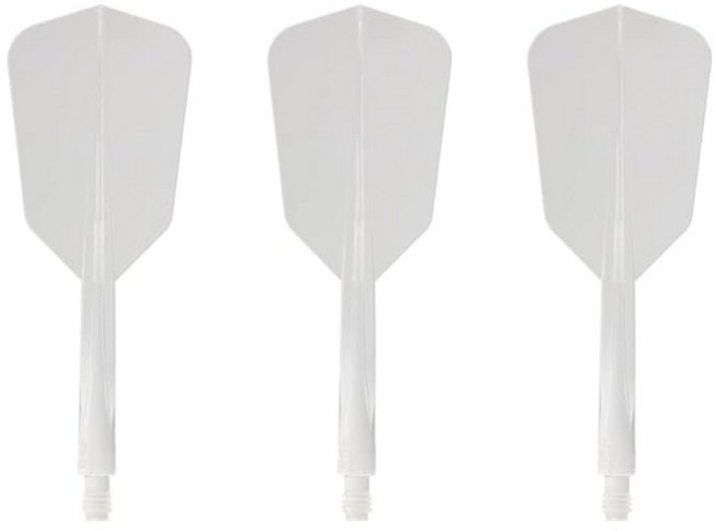 CONDOR AXE WING SLIM L 클리어 콘돌 액스 윙슬림 다트 플라이트 롱, 1개