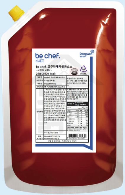 동원 홈푸드 비셰프 고추장 제육볶음소스 2kg 양념, 1개