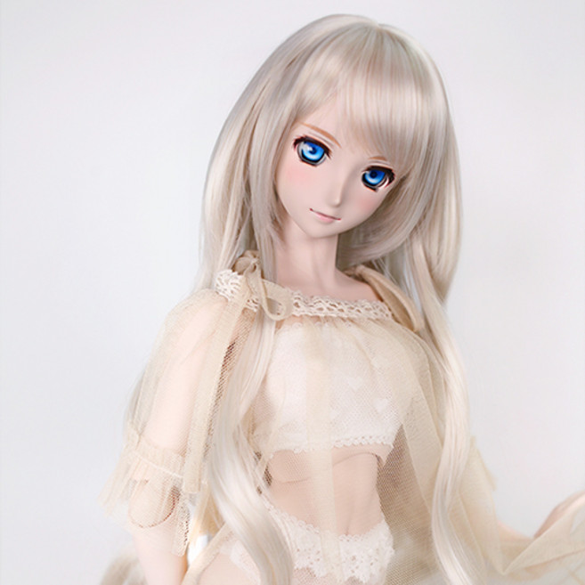 구체관절인형 가발 롱 컬 웨이브 8-9인치 60cm급용 도리스돌 국내제작, C. 카푸치노 (가발만,인형미포함), 1개