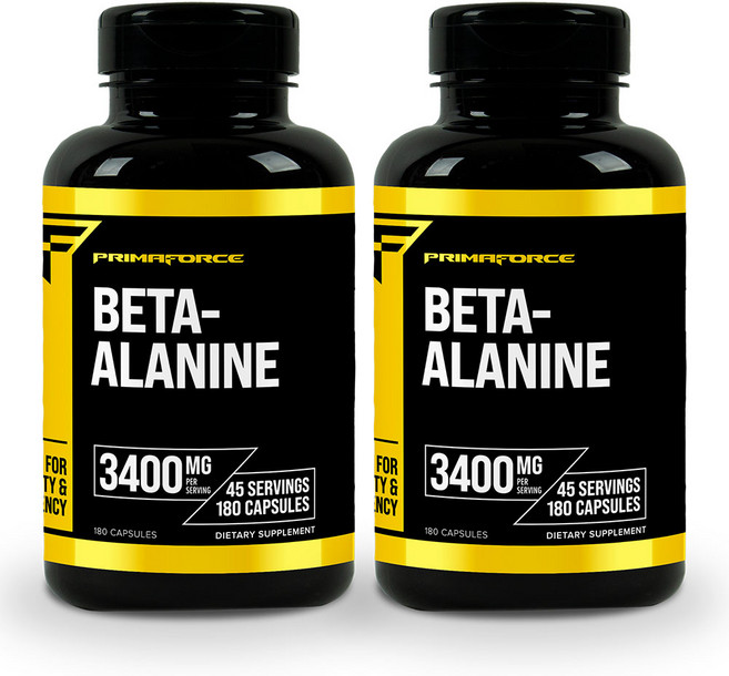 Primaforce 베타알라닌 3400mg Beta Alanine, 2개, 180정