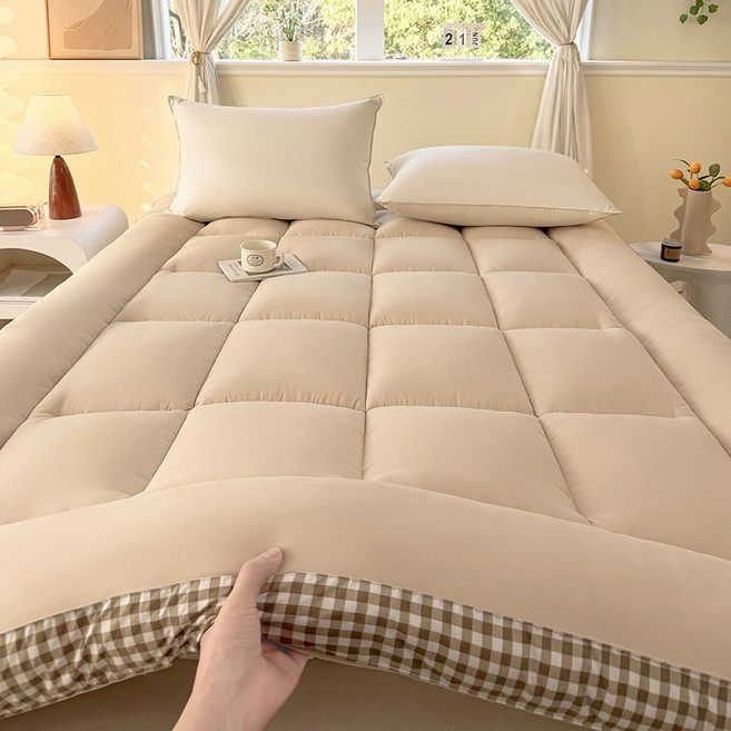 大豆纖維柔軟床墊, 素色米色