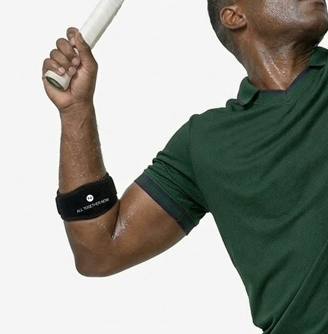 물리치료사가 판매하는 올투게더나우 팔꿈치 엘보 보호대, 블랙, 1개