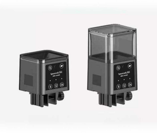 물고기 사료 열대어 자동급여기 공급기 금붕어 먹이 급여기 어항용, 1개, 250ML 스태킹 빈(6단계)