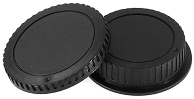 호루스벤누 캐논 EF마운트 호환 바디캡 렌즈뒷캡 세트, 1개