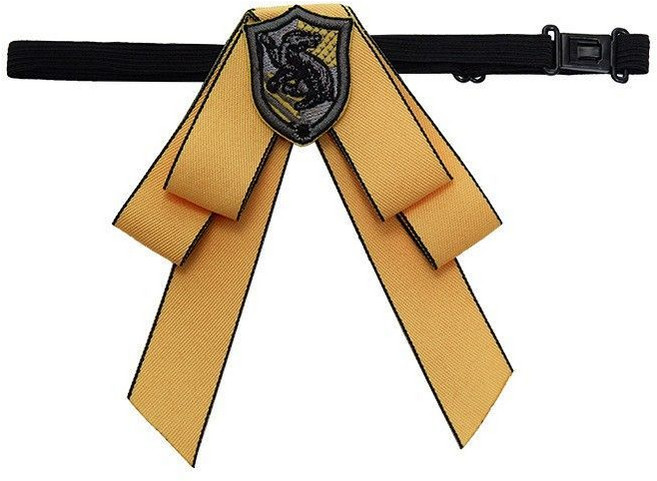 哈利波特 學院系列 飾品 領結 徽章 高筒襪 勛章 長筒襪, 1個, 徽章領結 赫奇帕奇