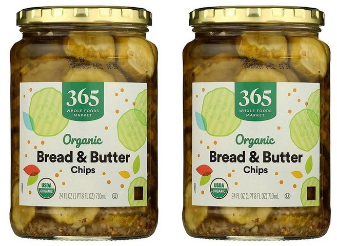 365 홀푸드마켓 브레드 & 버터 칩스 710ml, 2개