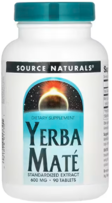 소스내츄럴스 예르바 마떼 600mg 타블렛, 90정, 1개