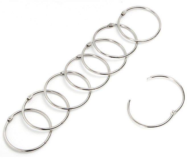 카드링 카드고리 오링 열쇠고리 키홀더, 50개, 내경30mm