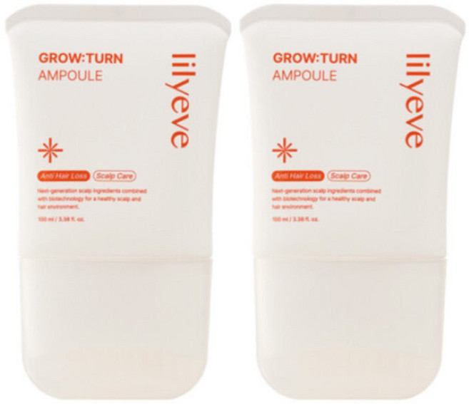 릴리이브 그로우턴 여성 탈모완화 엑소좀 앰플, 100ml, 2개