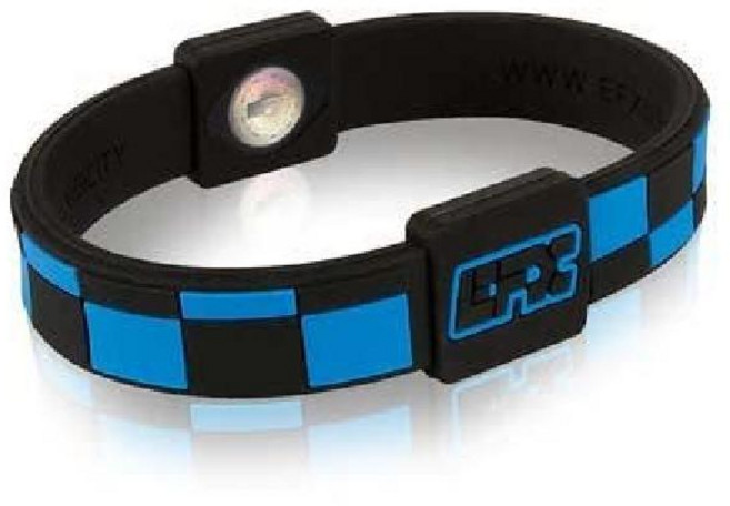 EFX 퍼포먼스 순수 실리콘 팔찌 균형 유연성, 블랙/블루 체커, 1개