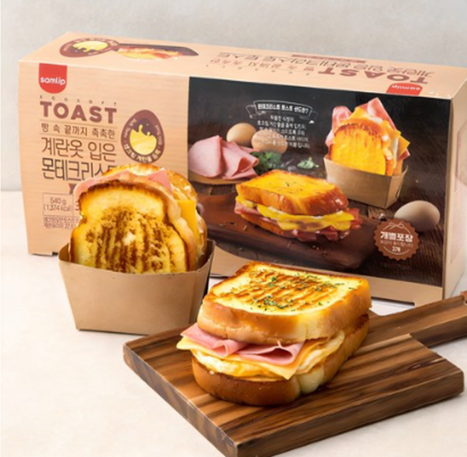 삼립 계란옷 입은 몬테크리스토 토스트, 3개, 180g