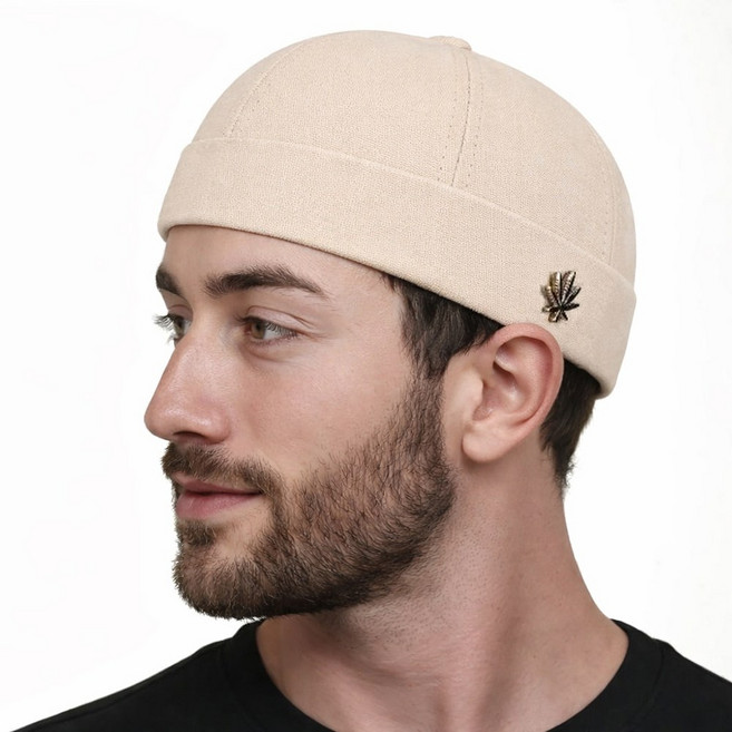 남녀공용 챙없는 와치캡 면 소재 사계절 카페 비니모자