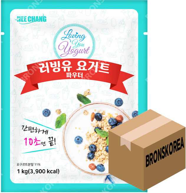희창 러빙유 요거트 파우더 1kg X 10개 분말 아이스크림, 1개입
