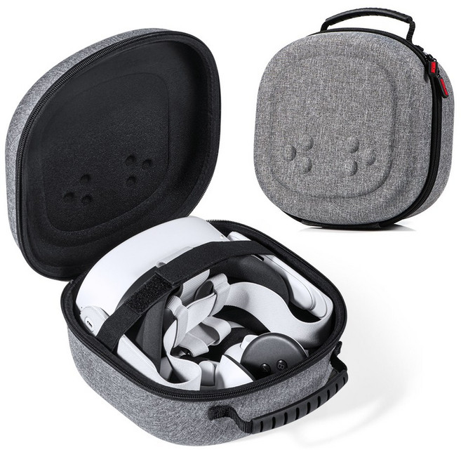 스냅케이스 VR 메타퀘스트3 / 3S 파우치 가방 케이스, 1개, VC02 그레이