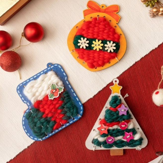 민화샵 크리스마스털실액자만들기, 양말