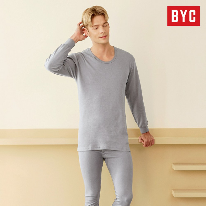 BYC 남성 프리미엄 코튼 고신축 내복세트