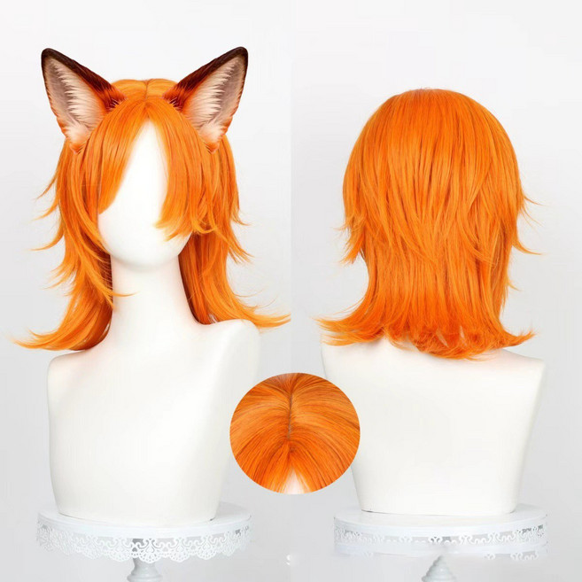 Lavitree 주토피아 여우 닉 코스프레 가발, 1개, 사진색