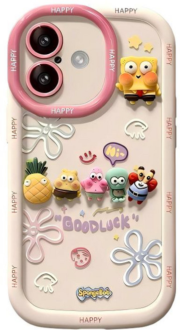 BuyChoo 스폰지밥 앤 프렌즈 인형 스마트폰 케이스
