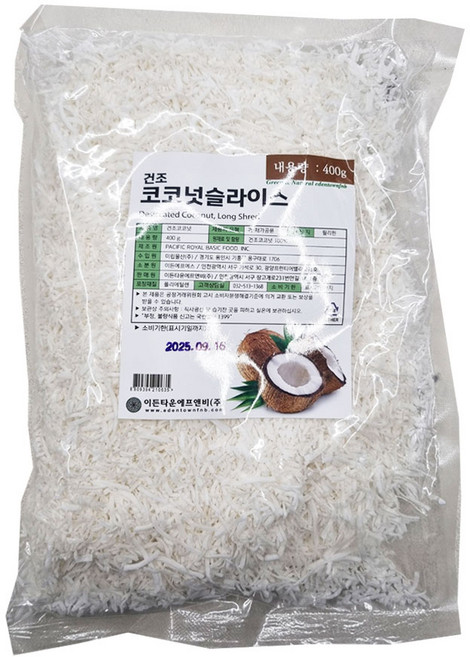 코코넛슬라이스 400g, 1개