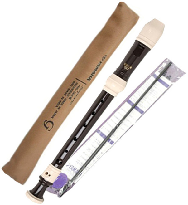 야마하 소프라노 리코더 YRS-301G 저먼식, 1개, 다크브라운