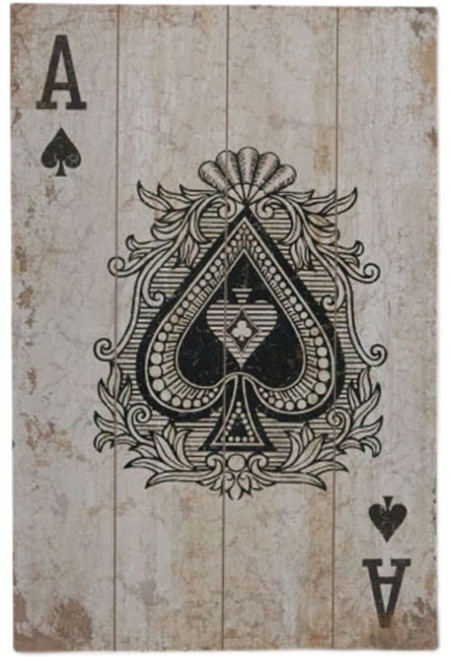 카드 벽장식 포커 카지노 트럼프 빈티지 방탈출, 하트킹을그린포커보드