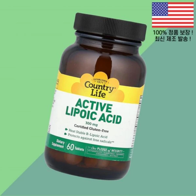 컨트리라이프 리포산 60정 Country Life Active Lipoic Acid 60 Tablets, 컨트리라이프 리포산 60정 Country Life Ac, 1 - 쿠팡