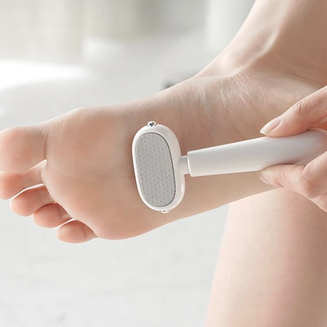 양면 발각질 제거기 강력 각질 제거 풋파일 발뒤꿈치 굳은살 제거 가정용 풋케어 필수템, 블루 × 1개입 - 쿠팡