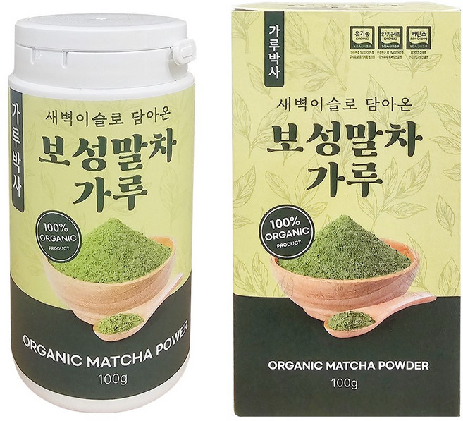 가루박사 보성 말차가루 유기농 100%, 1개, 1개입, 100g