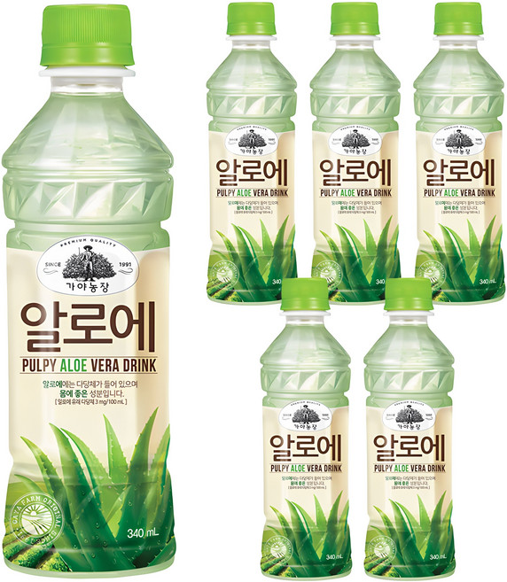 가야농장 알로에농장, 340ml, 6개