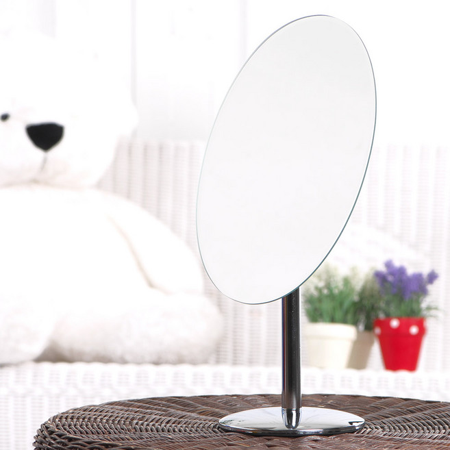 타원형 미용 거울, 크롬도금