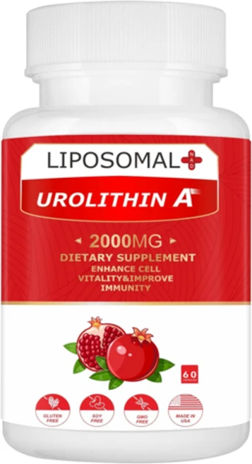 리포조말 활성산소 제거 2000MG 리포좀 우롤리틴 A 보충제 미국내수용, 1개, 60정 - 쿠팡