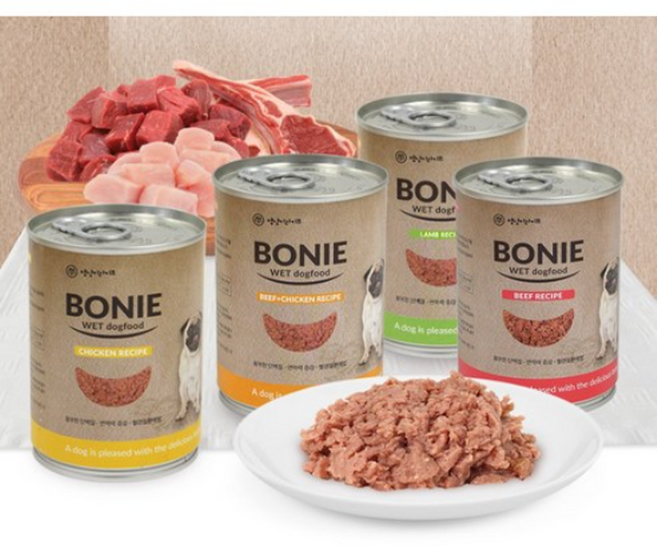 댕냥이라이프 강아지 보니웨트캔 375g, 24개, 닭고기