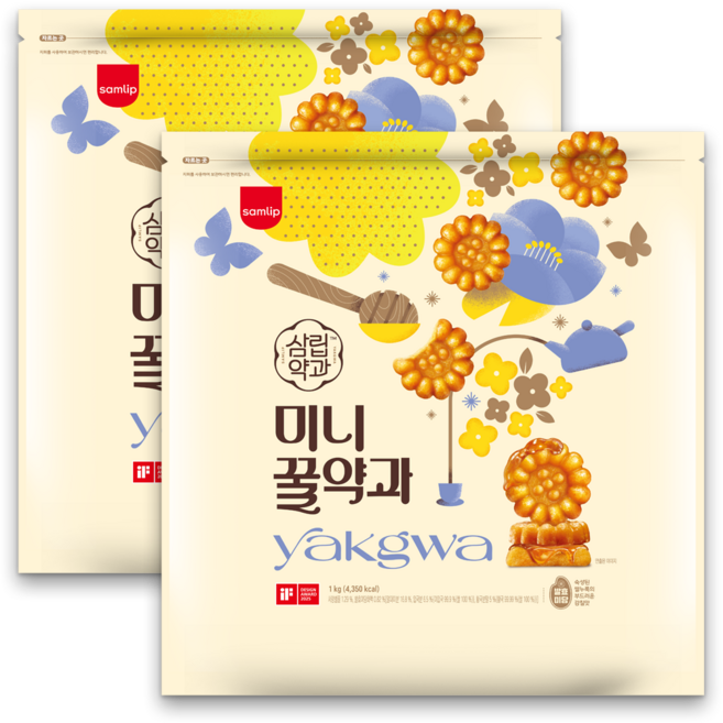 삼립 미니 꿀 약과, 1kg, 2개