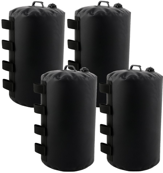 아띠꼴로 강풍에 안전 캠핑 캐노피 천막 텐트 지지대 폴대물백, 4개, 1단, 블랙