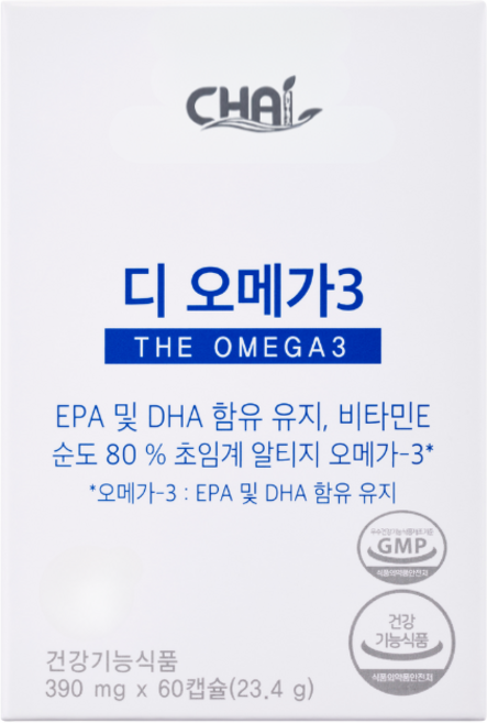 차이뉴트리 디오메가3 순도 80% 알티지 오메가3, 1개, 60정
