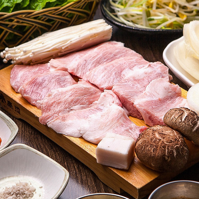 유황한돈 냉장 통항정살 구이 수육용, 2개, 500g